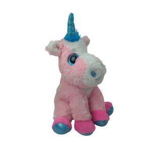 MVP Group Z Toys Rainbow Unicorn Sparkles Glitter Eyes Plush 8" Stuffed Animal